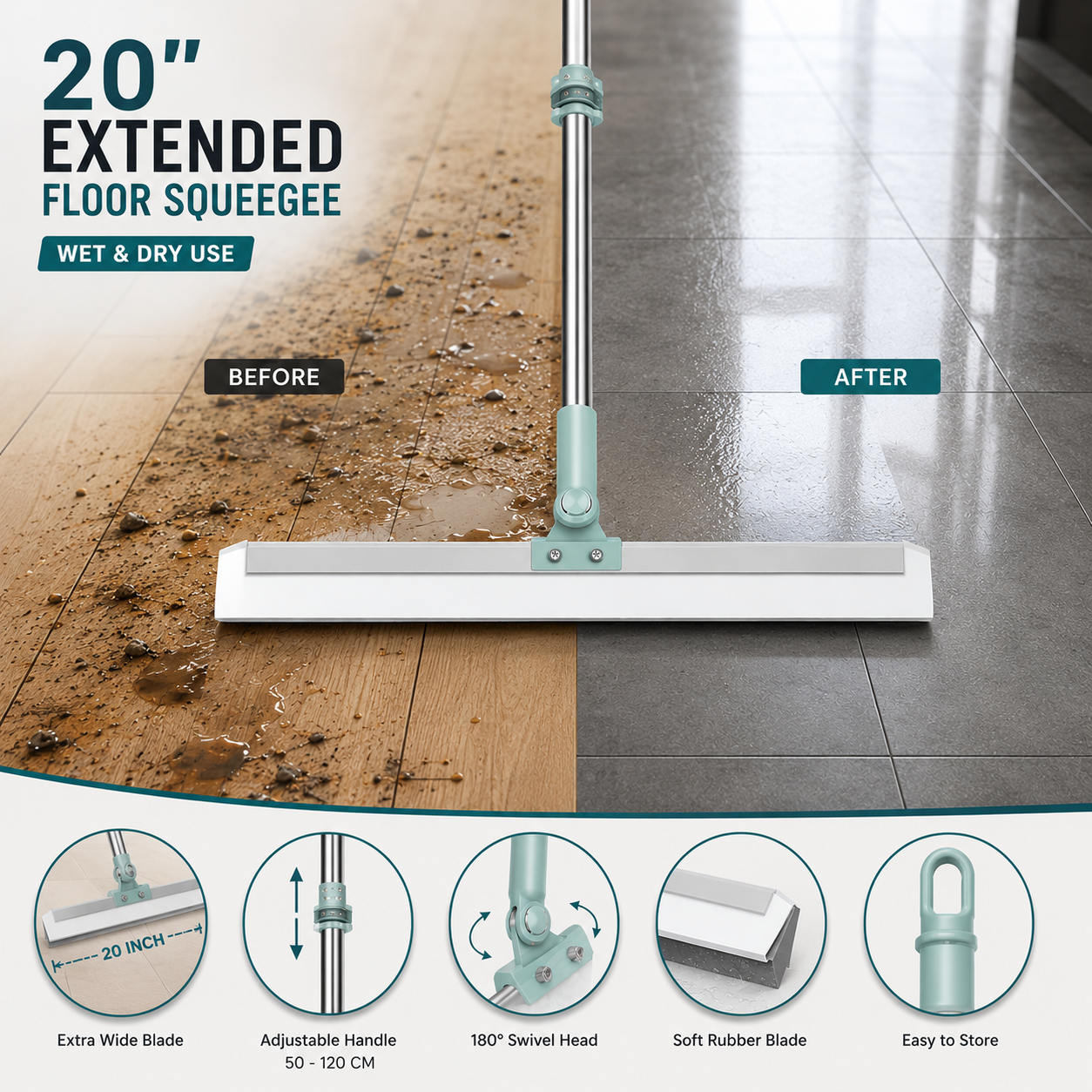 FlowBlade™ Silicone Floor Wiper